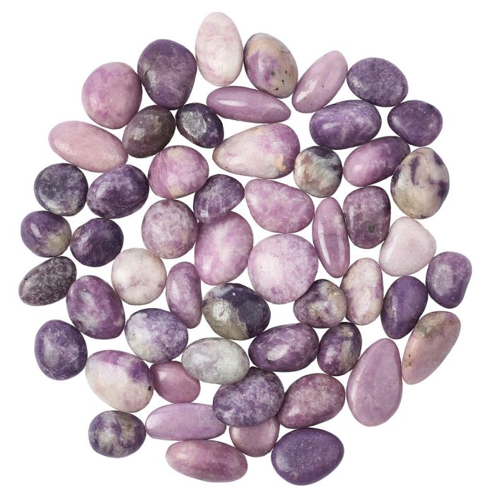 Lepidolite Medium Tumblestones, 20-30mm, Zimbabwe (500g)