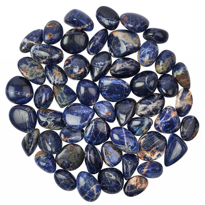 Sodalite Dark Large Tumblestones, 30-40mm, Namibia (1kg)