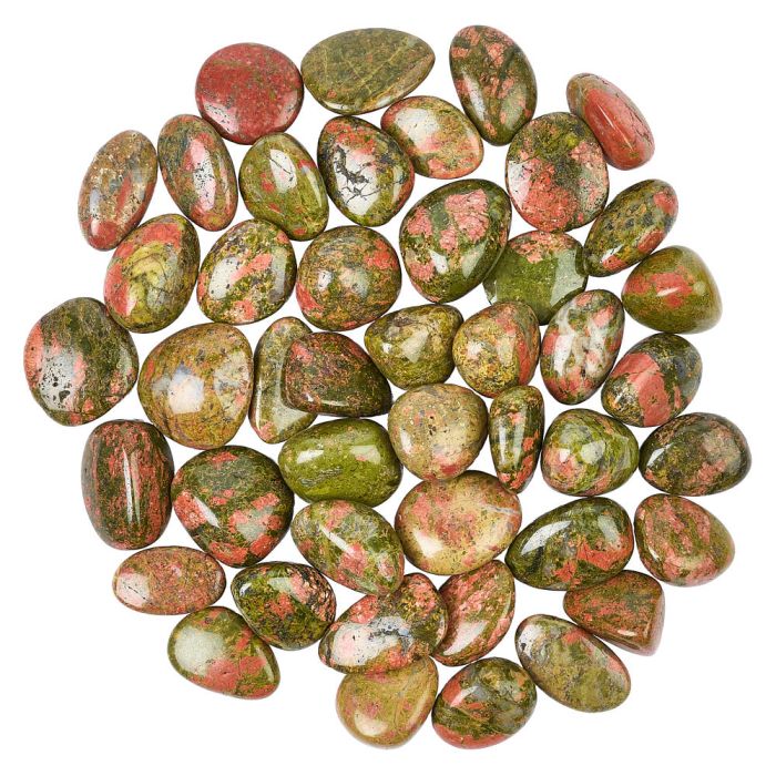 Unakite Large Tumblestones, 30-40mm, Zimbabwe (1kg)