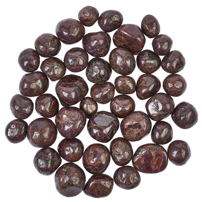 Red Garnet Small Tumblestones, 10-20mm, Zimbabwe (250g)
