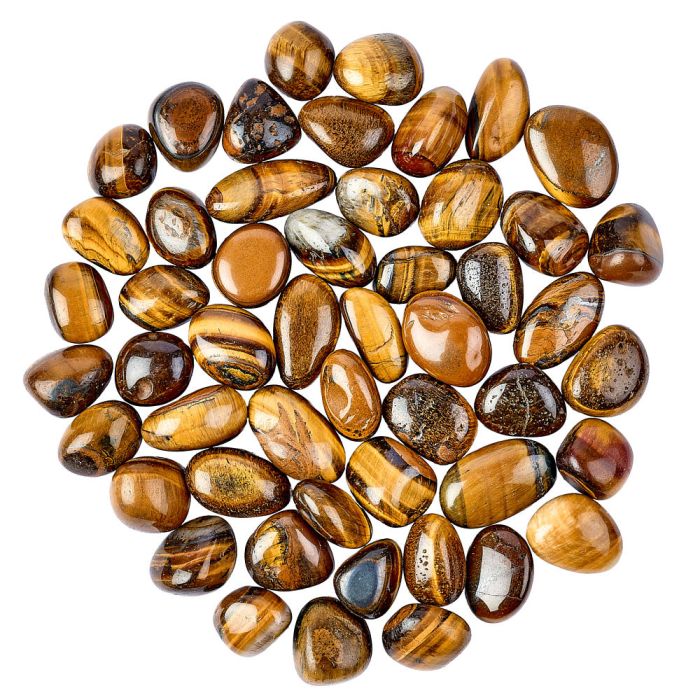 Tiger Eye Gold Large Tumblestones 25-35mm, South Africa (500g)