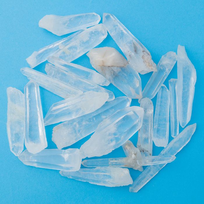 Rock Crystal Points Natural Laser 5-8cm (500g) NETT