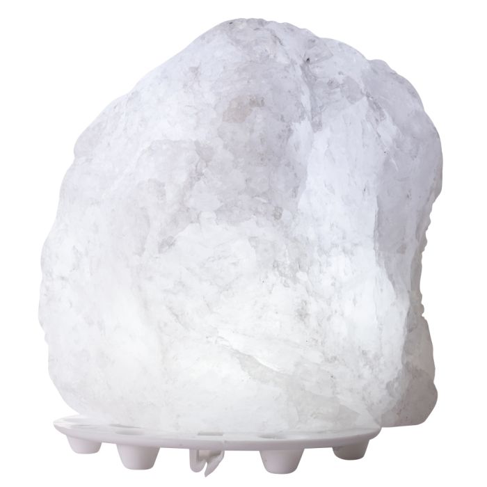 Mini Rough Quartz Lamp with LED USB fitting NETT