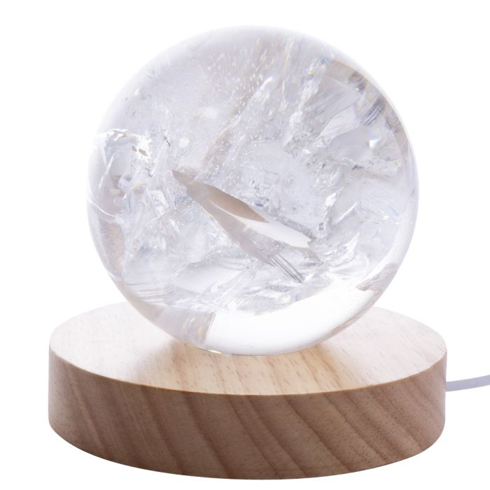 Polished Rock Crystal 80mm AAA Grade Sphere, Brazil (0.783kg) NETT
