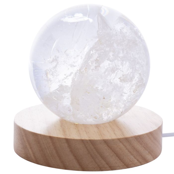 Polished Rock Crystal 80mm AAA Grade Sphere, Brazil (0.729kg) SPECIAL