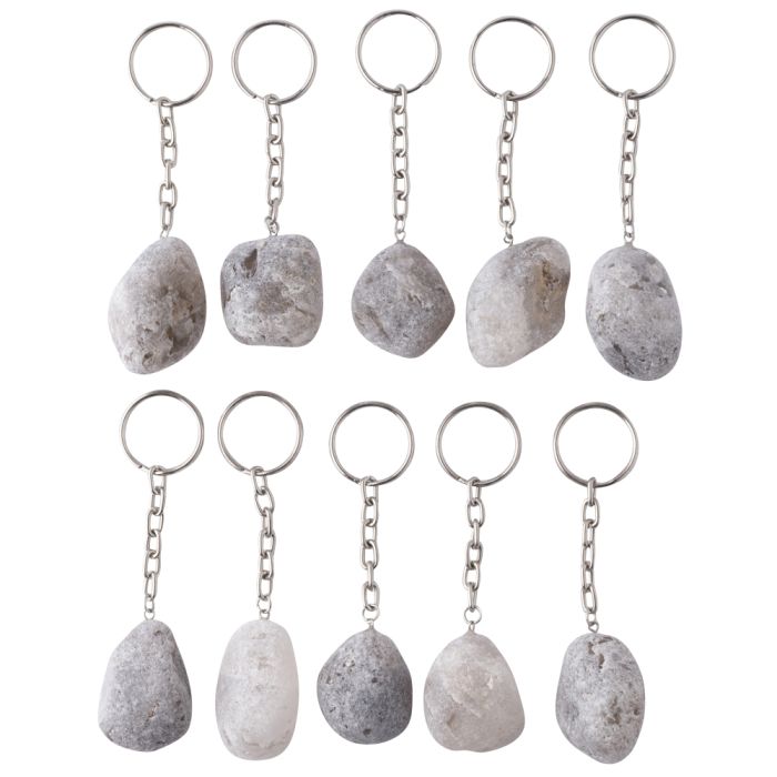 Smoky Quartz Ema Egg Keyring, Brazil (10pc) NETT