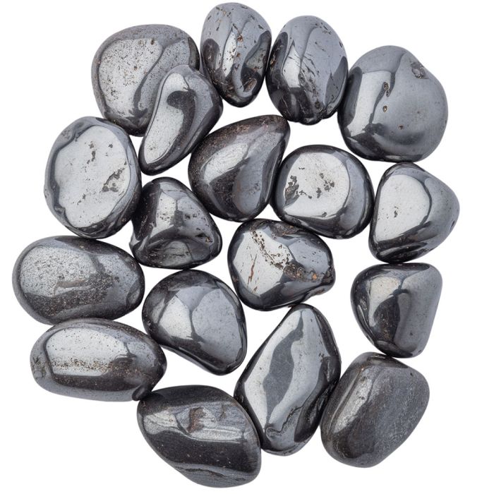 Hematite 2nd Quality Medium Tumblestone 20-30mm, Brazil (250g) NETT