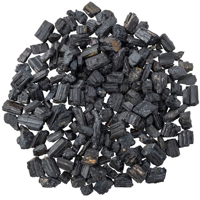 Rough black Tourmaline 5-20mm, Brazil (1kg) NETT