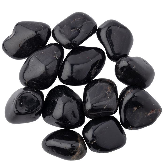 Black Onyx Large Tumblestone 30-40mm, Brazil (250g) NETT