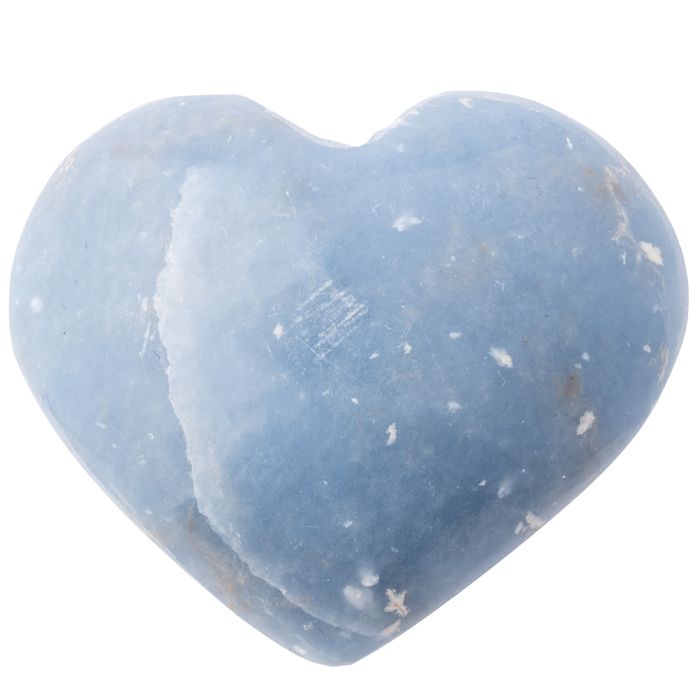 Angelite Heart 40-50mm, Peru (1pc) NETT