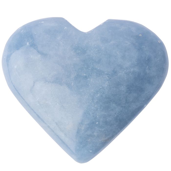 Angelite Heart 50-60mm, Peru (1pc) NETT