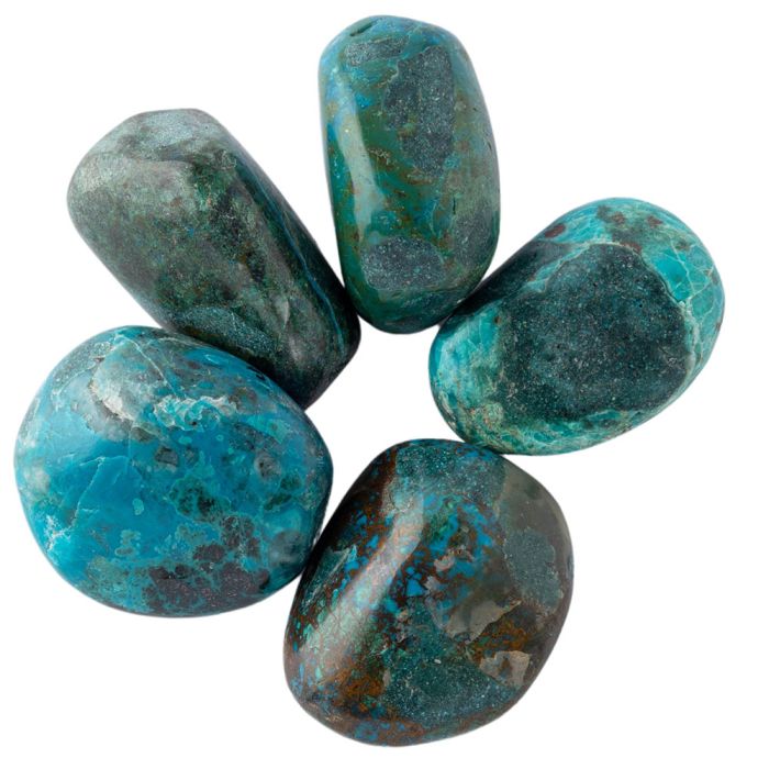 Chrysocolla Large Tumblestone 30-40mm, Peru (100g) NETT