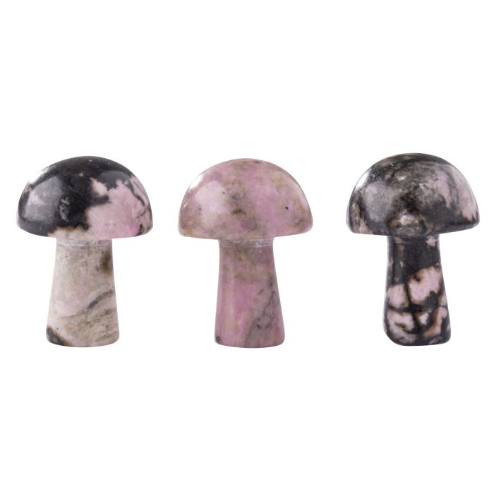 Gemstone Mushroom Rhodonite (3pcs) NETT