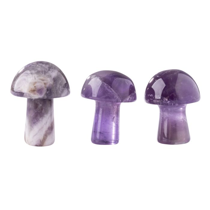 Gemstone Mushroom Amethyst (3pcs) NETT