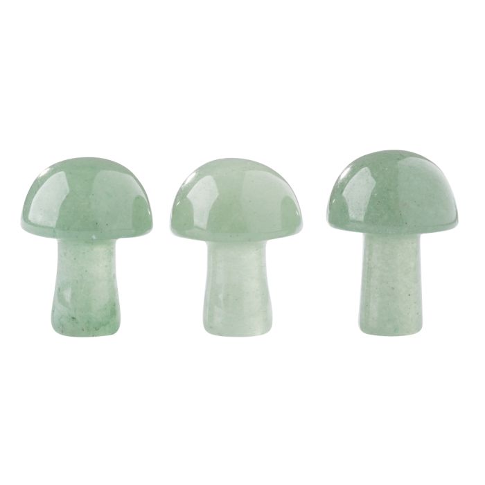 Gemstone Mushroom Green Aventurine (3pcs) NETT