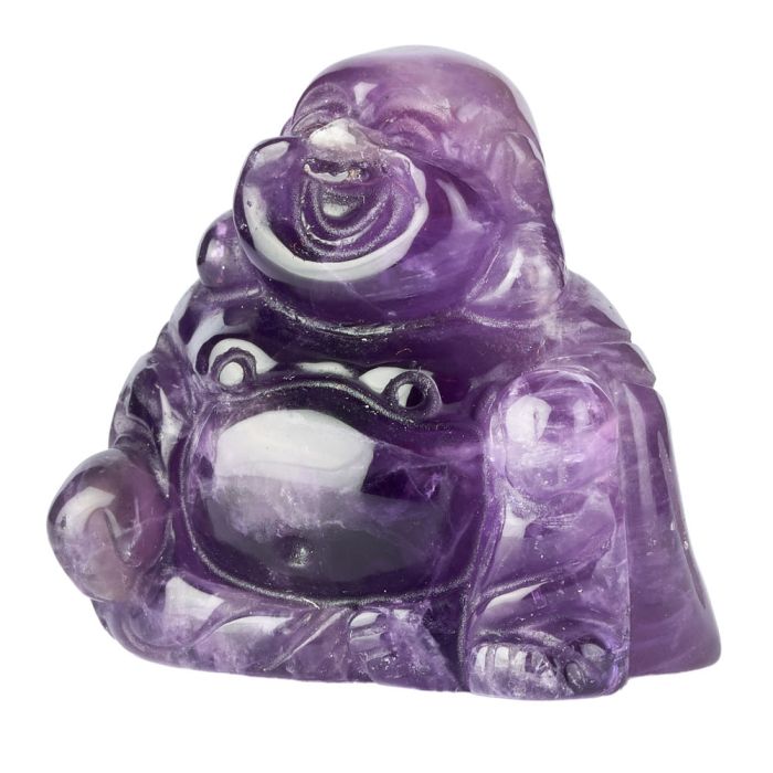 Amethyst Buddha, 28x30mm (1pc) NETT