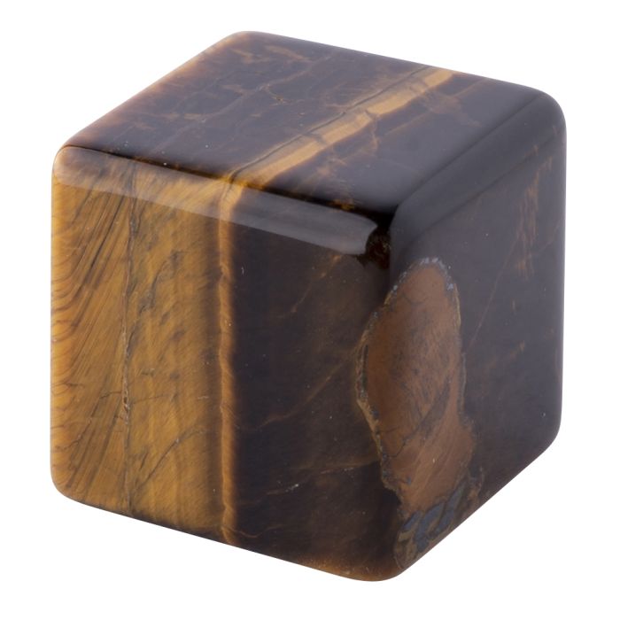 Tiger Eye Cube 20mm (1pc) NETT