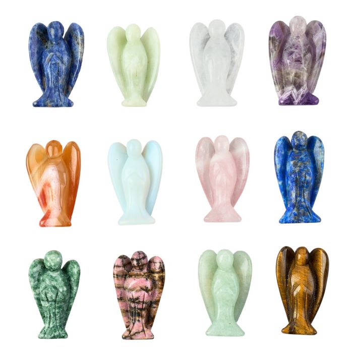 50mm Angel Mixed Stones (12pc) NETT