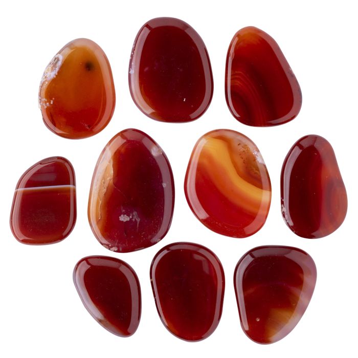 Carnelian approx 35-45mm Smoothstone (10pcs) 