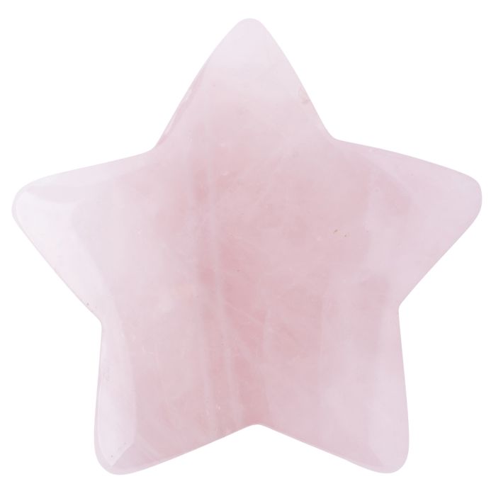 Rose Quartz 40mm Drilled Star (1pc) NETT