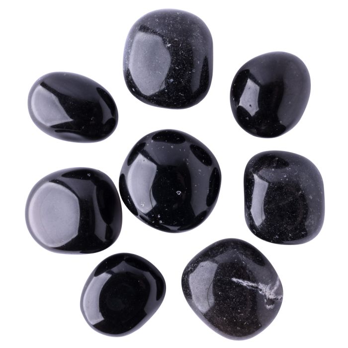 Black Obsidian Medium Tumblestone 20-30mm, China (100g) NETT
