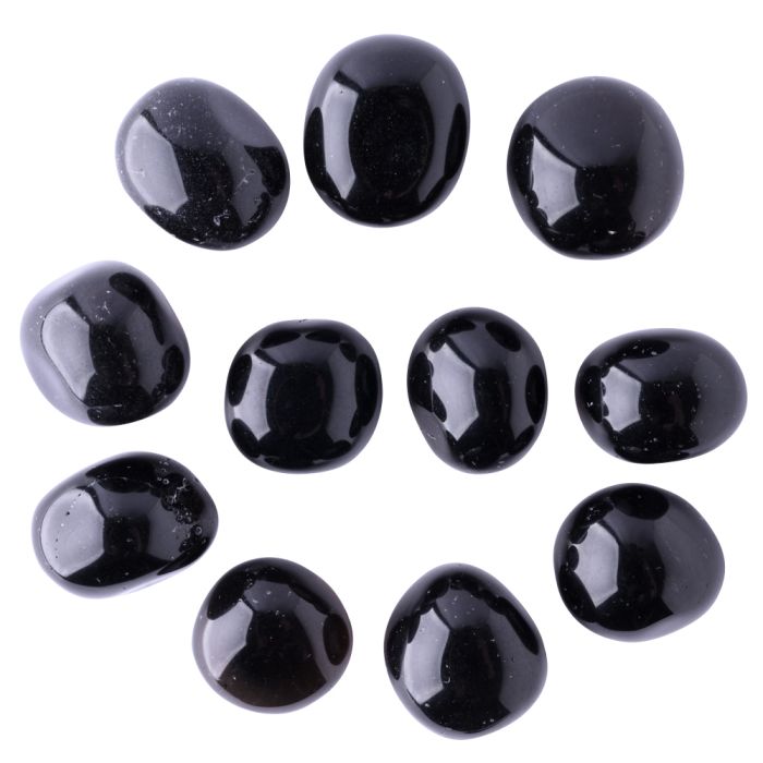 Black Obsidian Small Tumblestone 10-20mm, China (100g) NETT