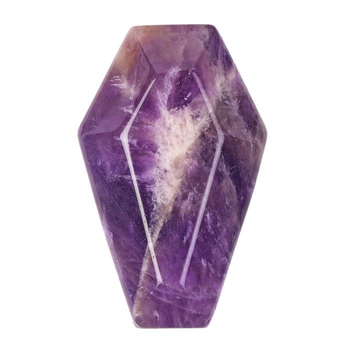 Amethyst Mini Coffin Carving 19x30mm (1pc) NETT