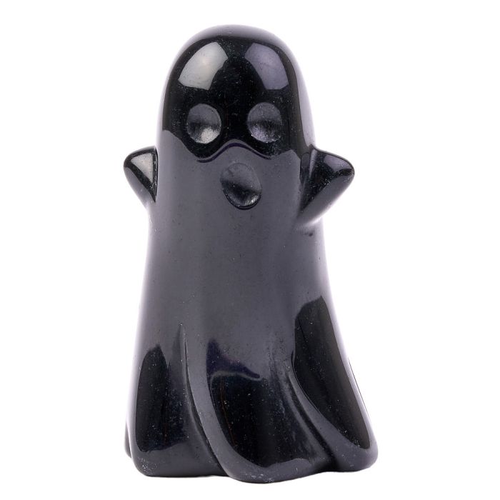 Black Obsidian Mini Ghost Carving 30x50mm (1pc) NETT