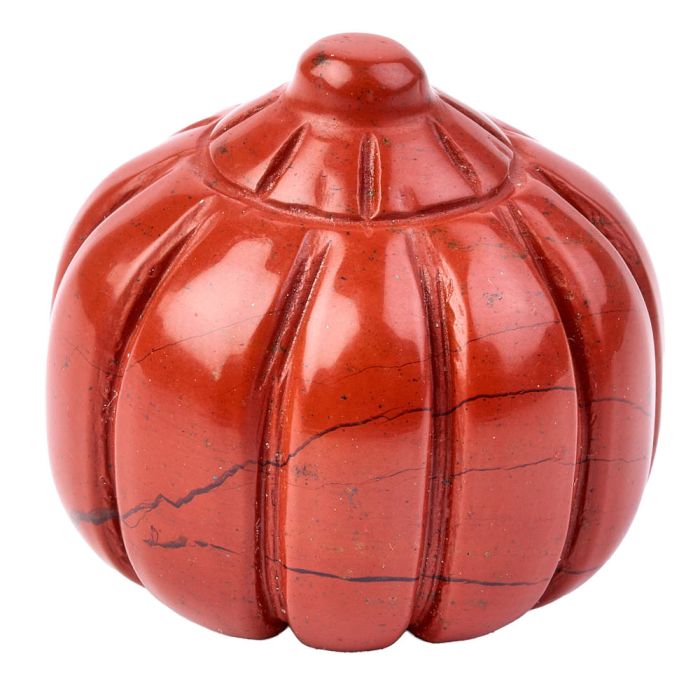 Red Jasper Mini Pumpkin Carving 25mm (1pc) NETT