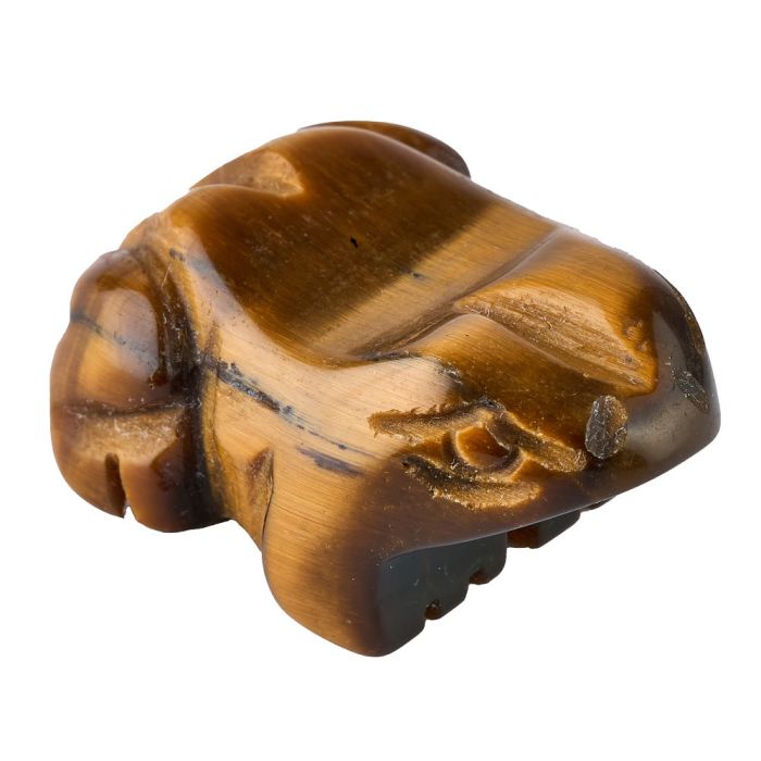 Tiger Eye Frog Carving (1pc)