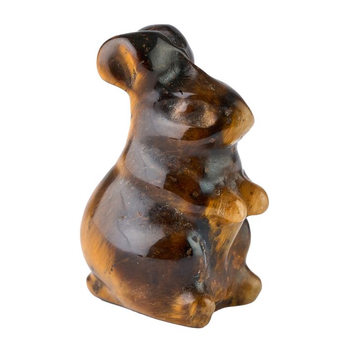 Tiger Eye Rabbit Carving (1pc)