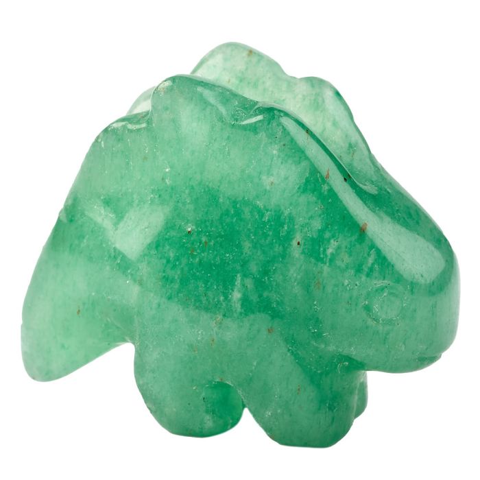 Green Aventurine Stegasaurus Carving (1pc)