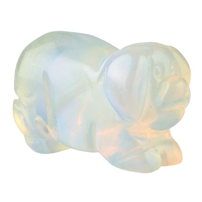 Opalite Pig Carving (1pc)