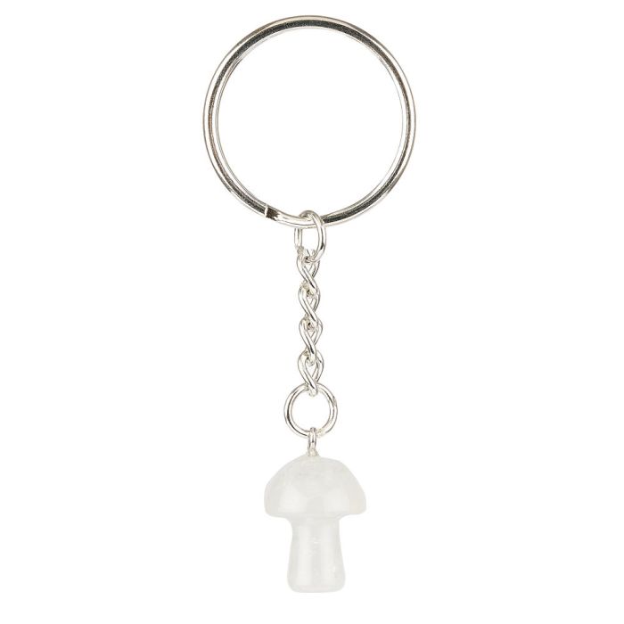 Quartz Mushroom Keyring (1pc)