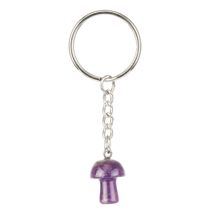 Amethyst Mushroom Keyring (1pc)