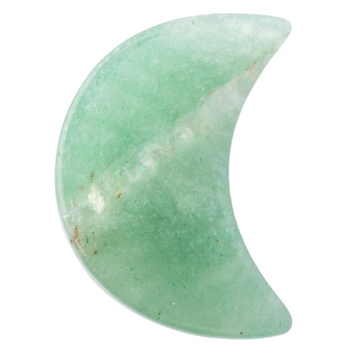 Green Aventurine 30mm Moon (1pc) NETT