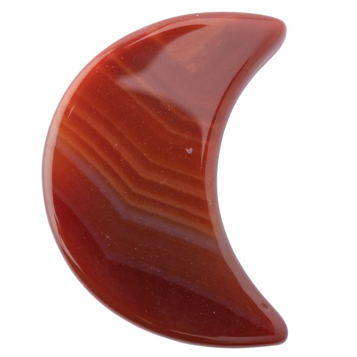 Carnelian 30mm Moon (1pc) NETT