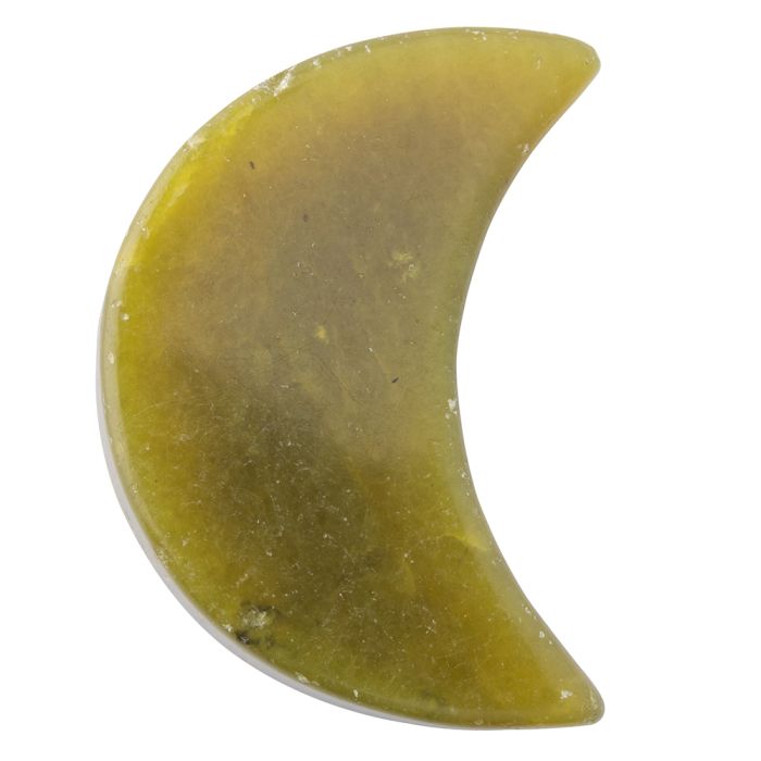 Olive Jade 30mm Moon (1pc) NETT