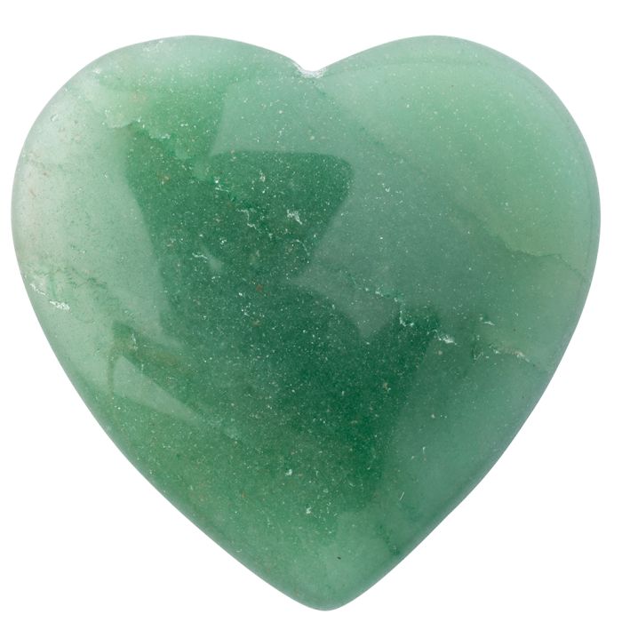 Green Aventurine Heart, 40x40mm (1pc) NETT