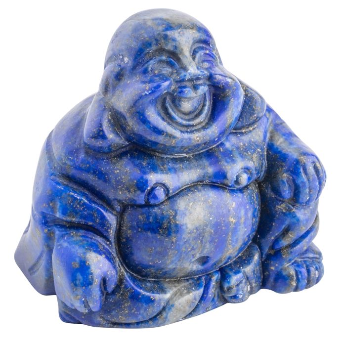 Lapis Buddha, 28x30mm (1pc) 