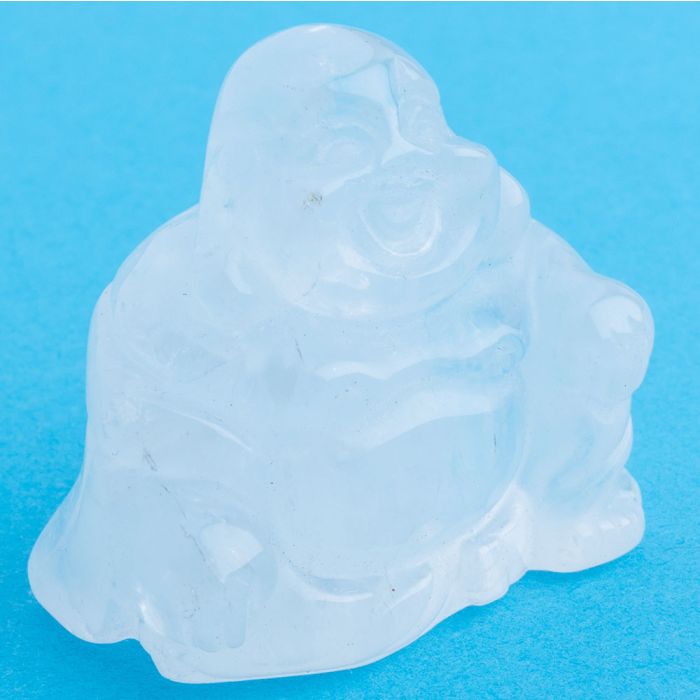 Rock Crystal Buddha, 28x30mm (1pc) NETT