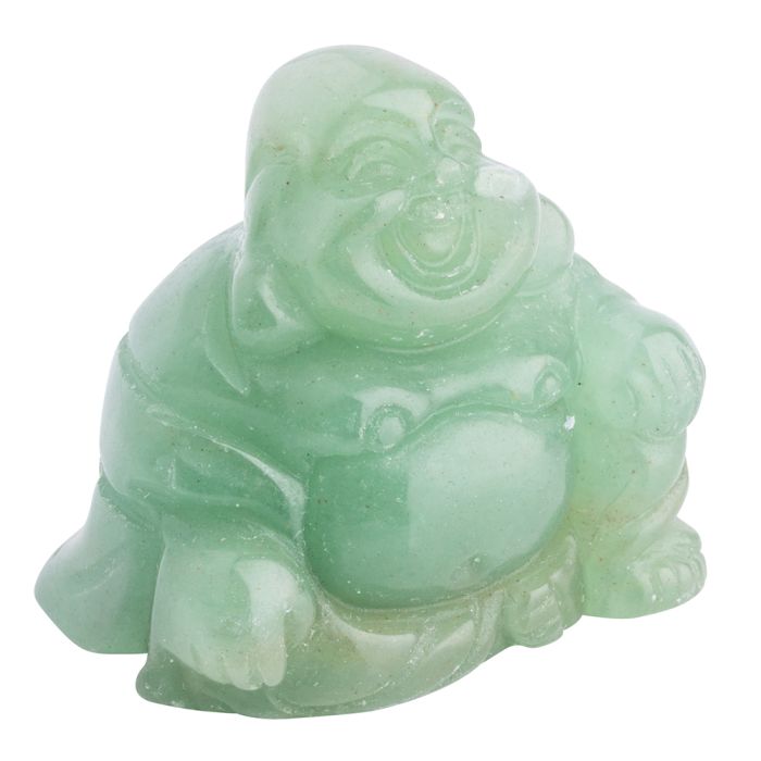 Green Aventurine Buddha, 28x30mm (1pc) NETT