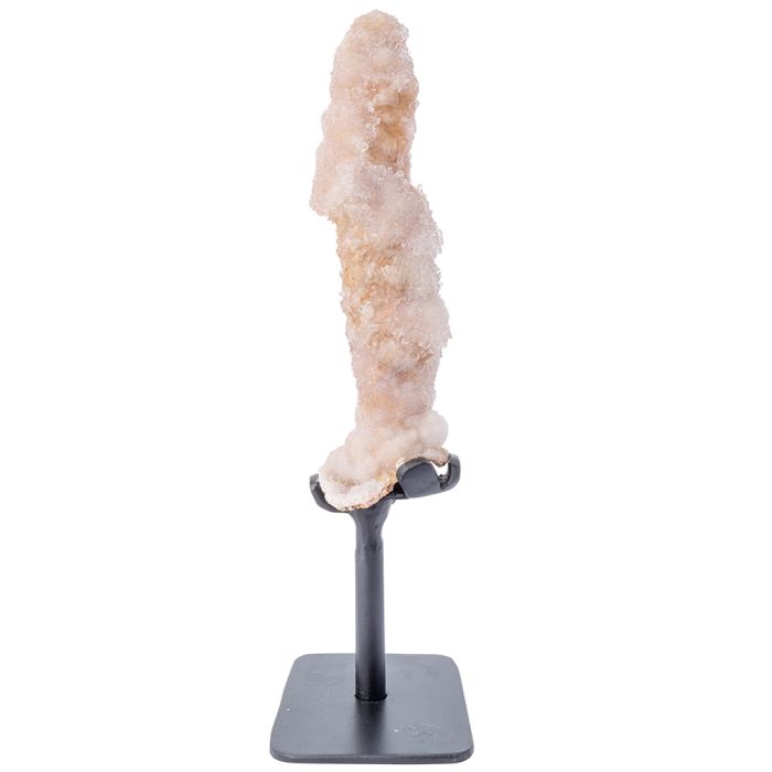 Pink Quartz Druzy Stalagmite Display Piece (4x4x18cm, 0.18KG)  (1pc) NETT