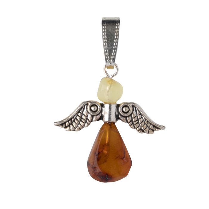 Honey Amber Angel Pendant (1pc) NETT