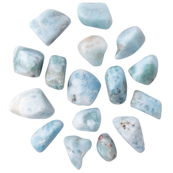 Larimar B Grade Small Tumblestone 10-20mm, Dominican Republic (50g) NETT