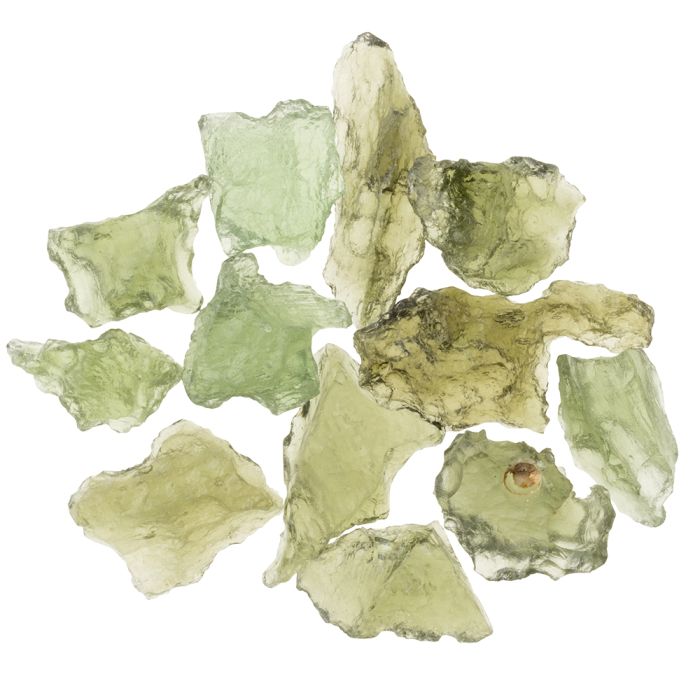 Moldavite Rough 0-0.40g/pc, Chlum, Czech Republic (3 gram bag) NETT
