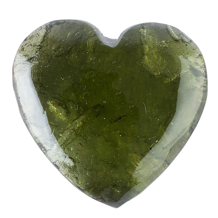 Moldavite Heart Carving 1.49g (1pc)