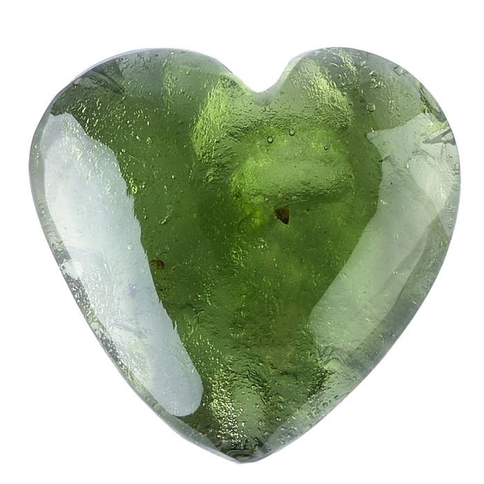 Moldavite Heart Carving 1.33g (1pc)