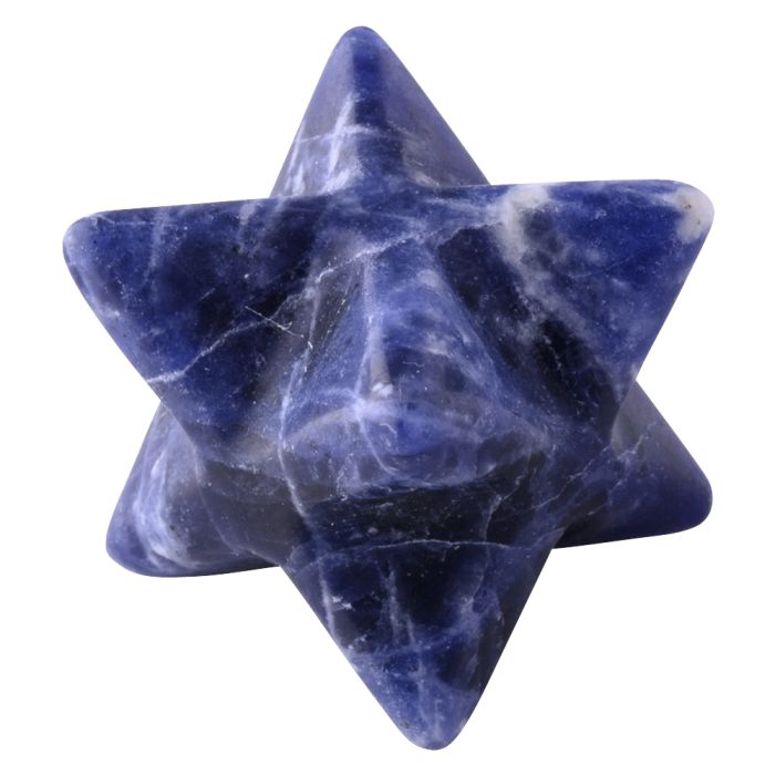 Sodalite Merkaba Star Carving, Brazil, approx 2cm,  (1pc) NETT