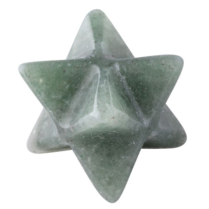 Aventurine Merkaba Star Carving, approx 2cm, Brazil (1pc) NETT